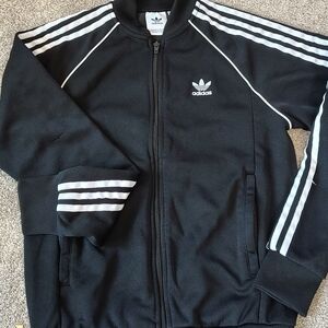 adidas Men's Black Trefoil Track Jacket